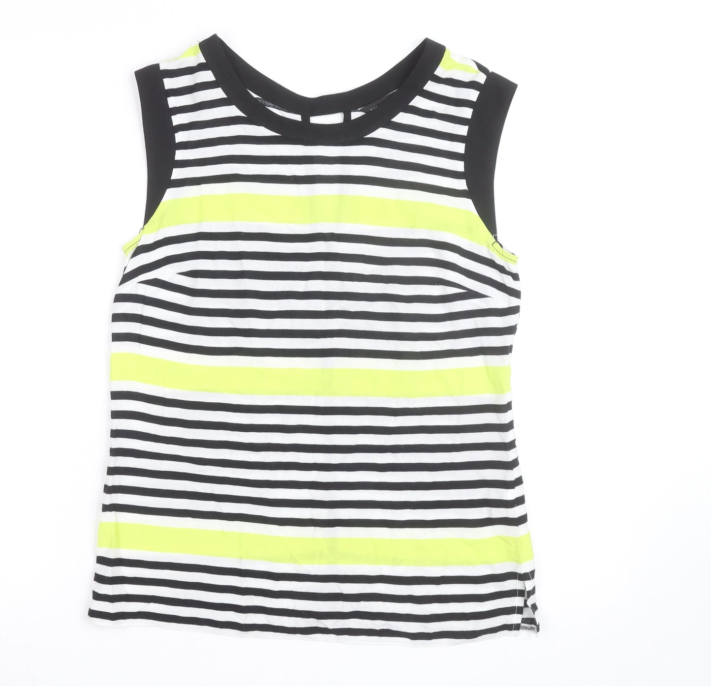 Dorothy Perkins Women's Multicoloured Striped Sleeveless Blouse Size 10
