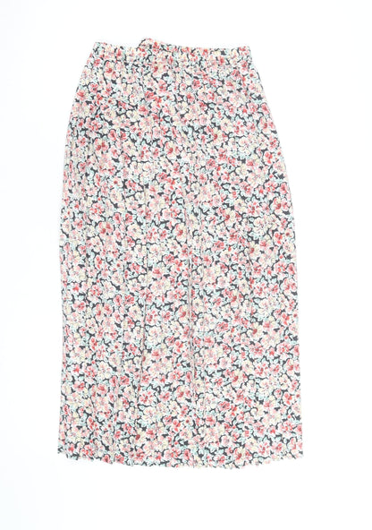 Eastex Womens Multicoloured Floral Pleated Midi Skirt Size 16