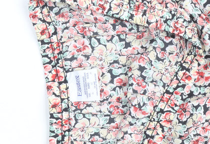 Eastex Womens Multicoloured Floral Pleated Midi Skirt Size 16