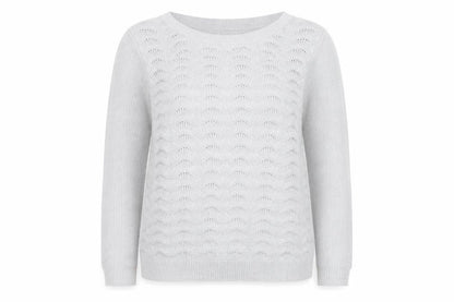 Marks & Spencer Per Una Grey Cotton Jumper Women Size 10 Crew Neck