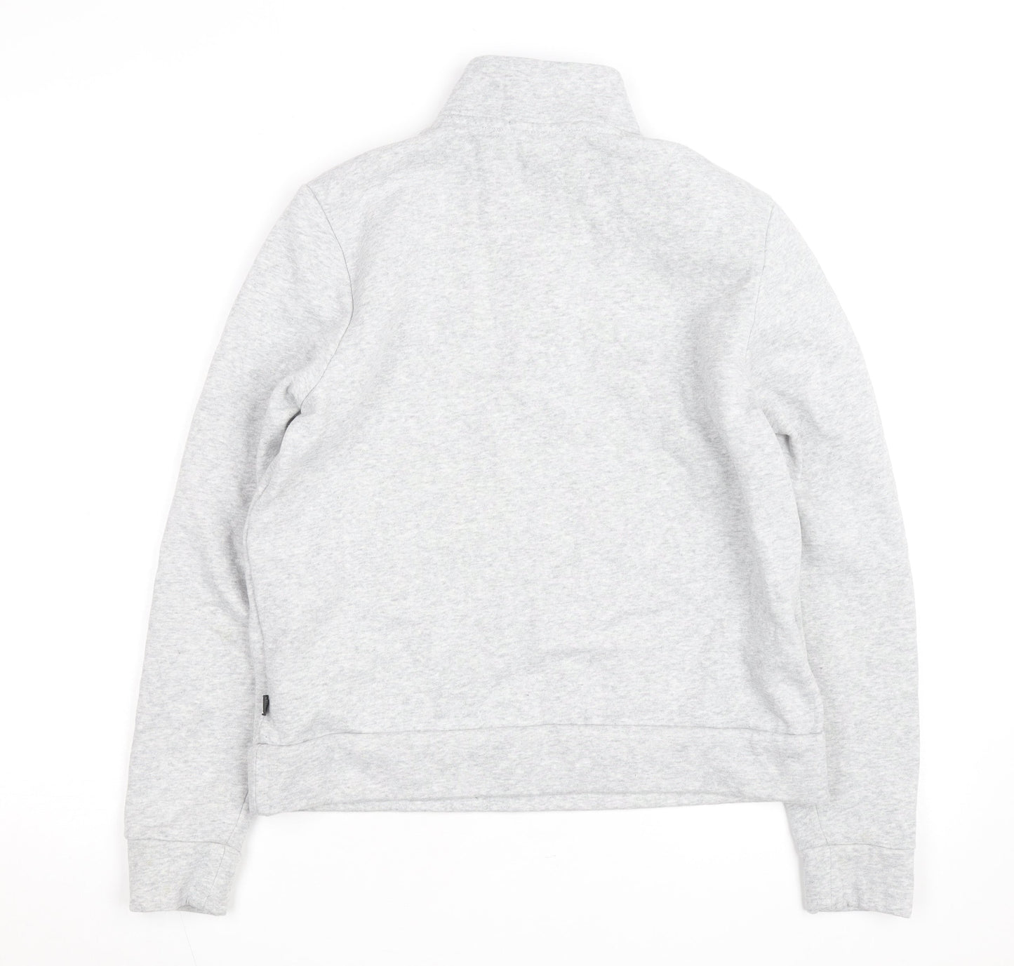 Puma Boys Grey 1/4 Zip Fleece Sweatshirt M Athletic Training Top