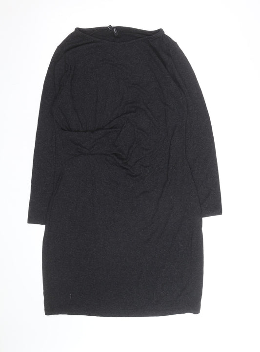 Vero Moda Women's Black XL Bodycon Jersey Dress Long Sleeve