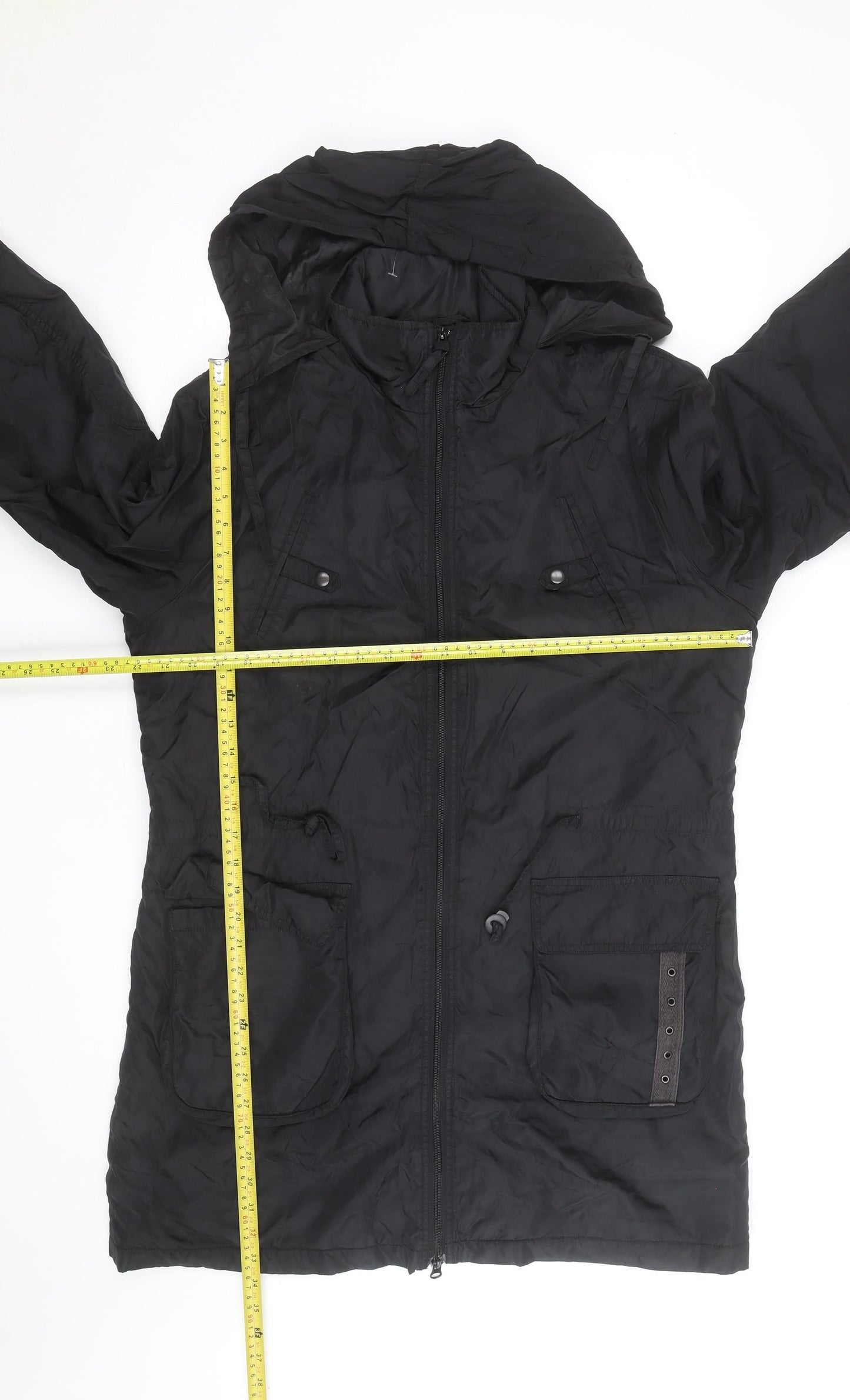 Tom Tailor Women Black XL Hooded Parka Coat