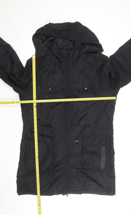 Tom Tailor Women Black XL Hooded Parka Coat