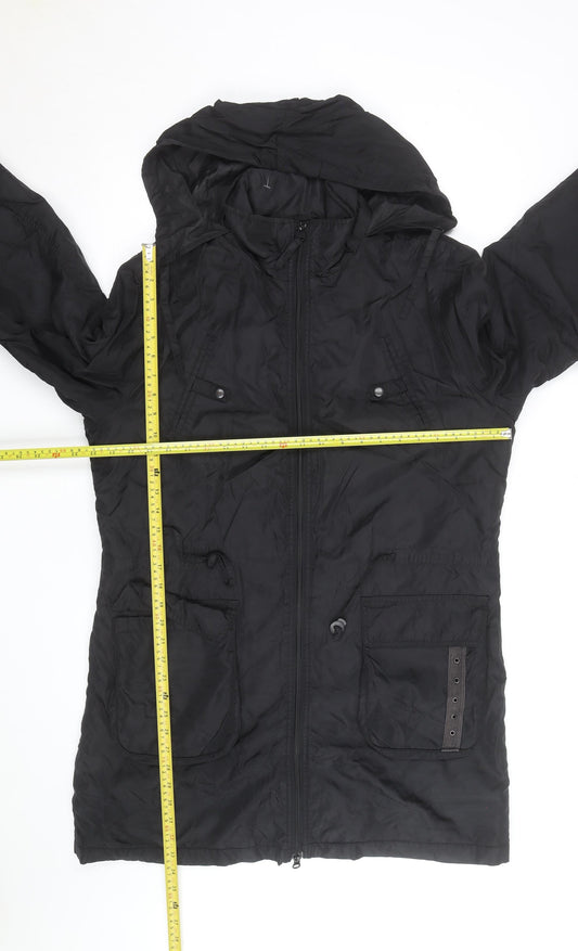 Tom Tailor Women Black XL Hooded Parka Coat