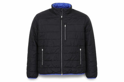 Lands' End Men's Black L Puffer Jacket Primaloft Insulated Winter Coat