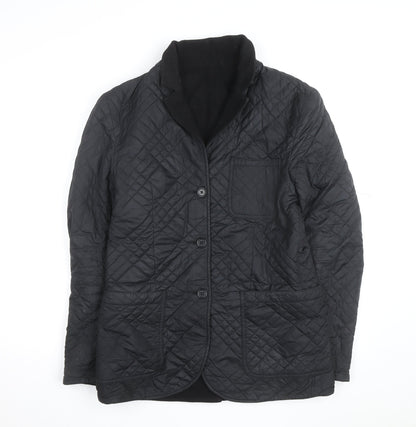 Levi's Men's Black Quilted Mid-Length Jacket Size M Regular Fit