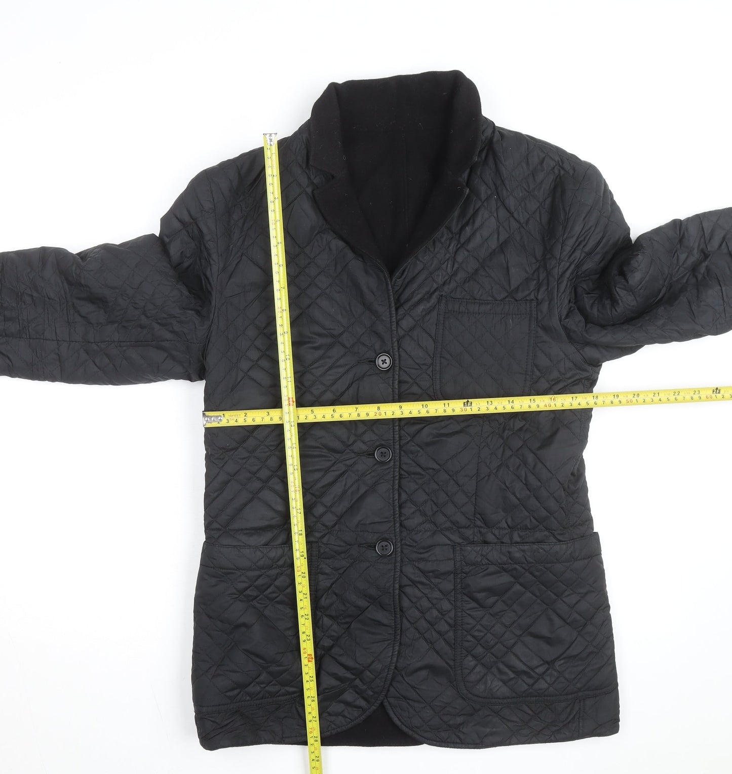 Levi's Men's Black Quilted Mid-Length Jacket Size M Regular Fit