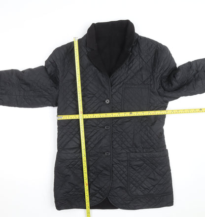 Levi's Men's Black Quilted Mid-Length Jacket Size M Regular Fit