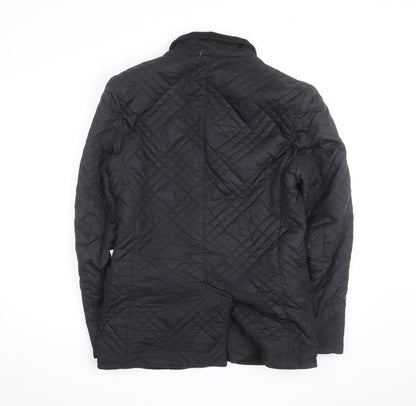 Levi's Men's Black Quilted Mid-Length Jacket Size M Regular Fit