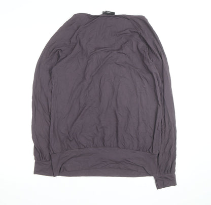 Next Women’s Grey Long Sleeve Pleated Tunic Blouse Size 12