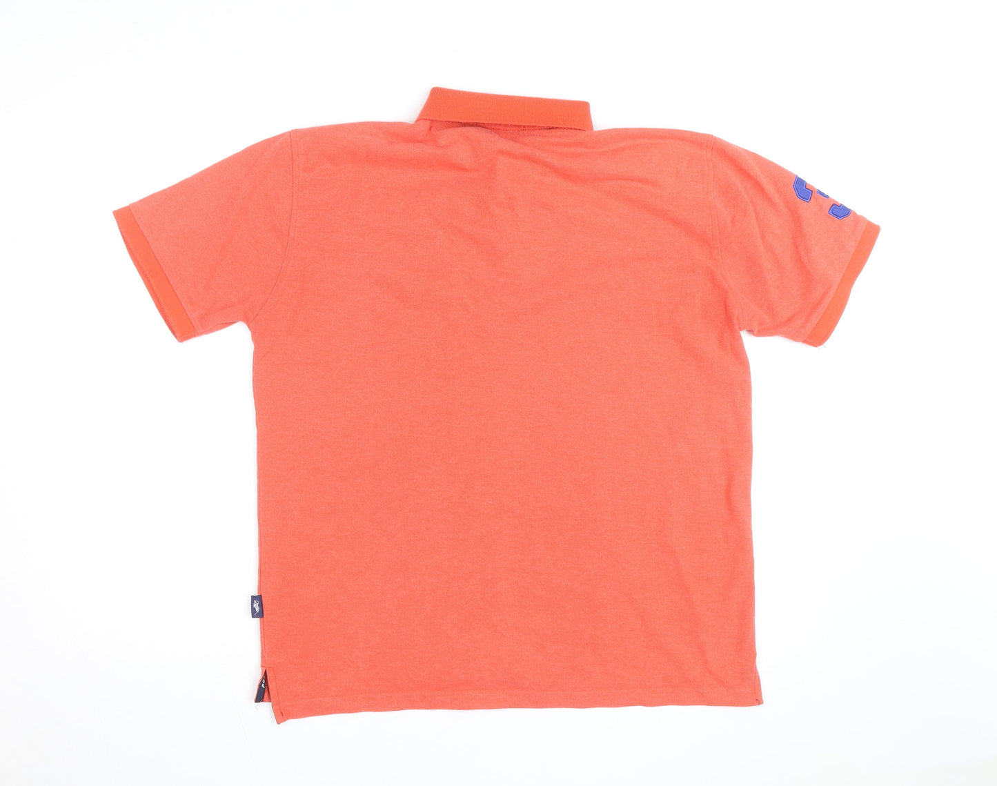 Ralph Lauren Men’s Orange XL Polo Shirt 100% Cotton Embroidered Logo