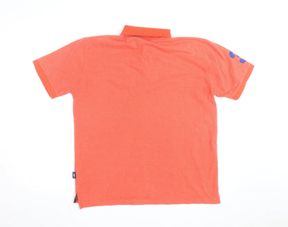 Ralph Lauren Men’s Orange XL Polo Shirt 100% Cotton Embroidered Logo