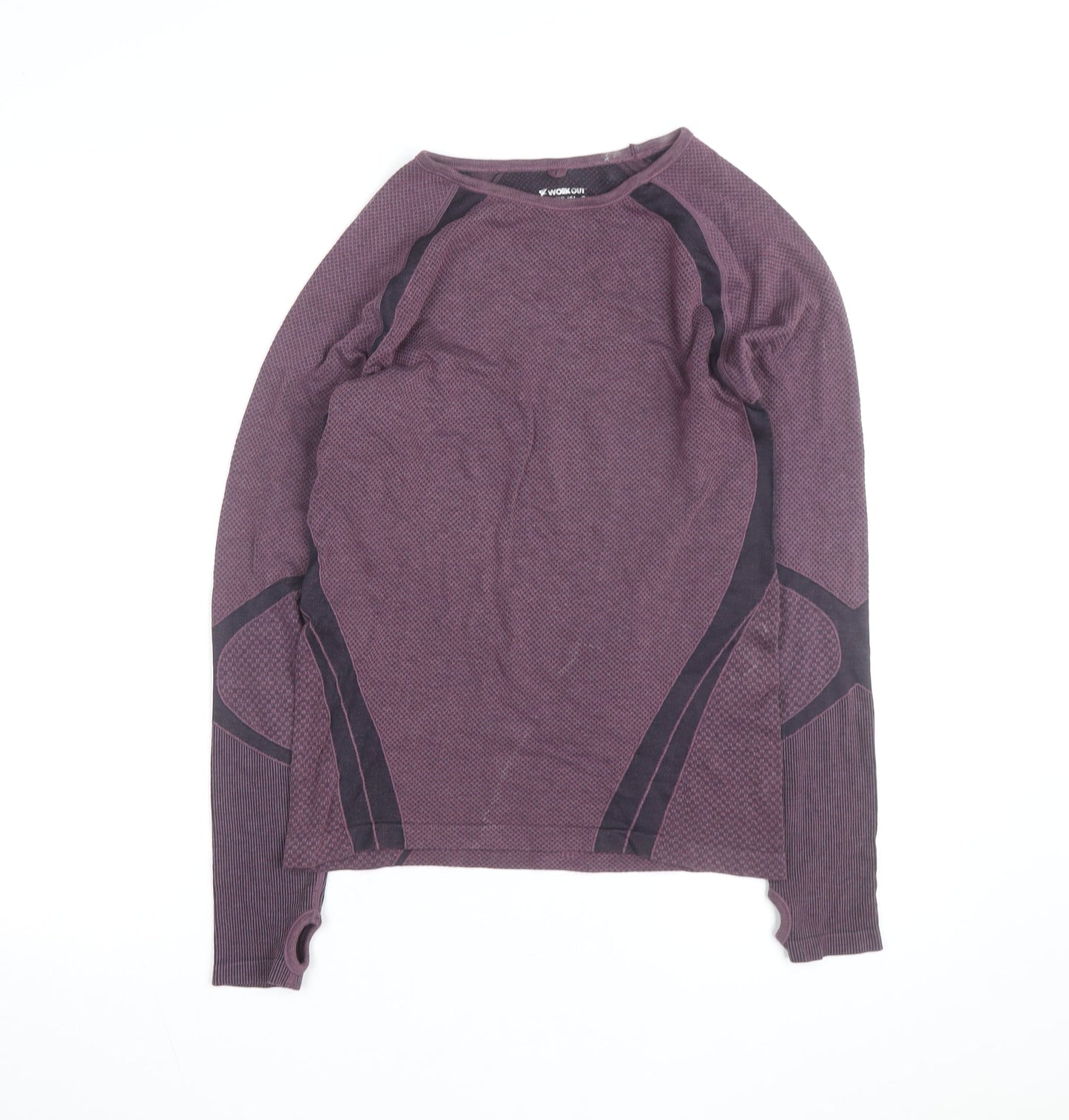 Primark Women Purple Long Sleeve Workout Top Size 16
