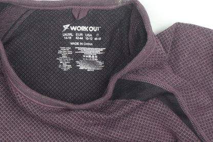 Primark Women Purple Long Sleeve Workout Top Size 16