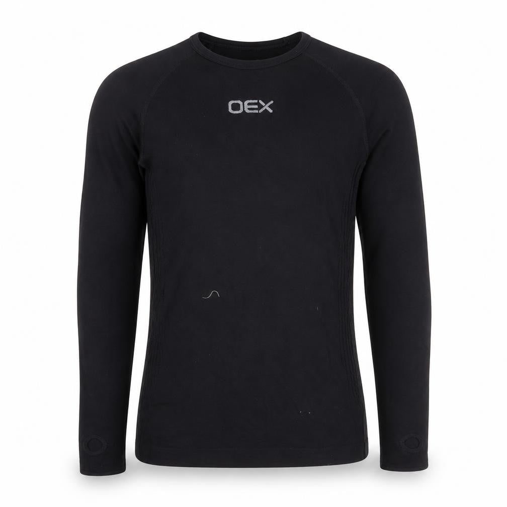 Mens UK Size S OEX Black HikingRunning & JoggingGym & TrainingWalking T-Shirt