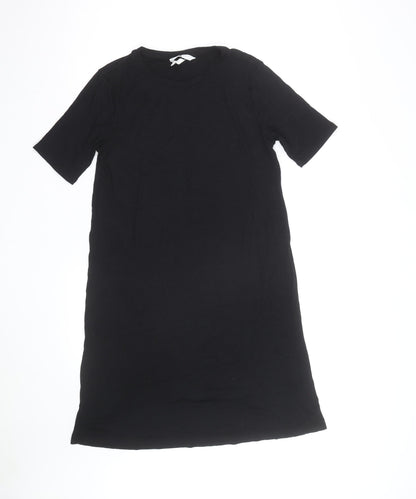 Bik Bok Women's Black Short Sleeve Viscose T-Shirt Dress Size S