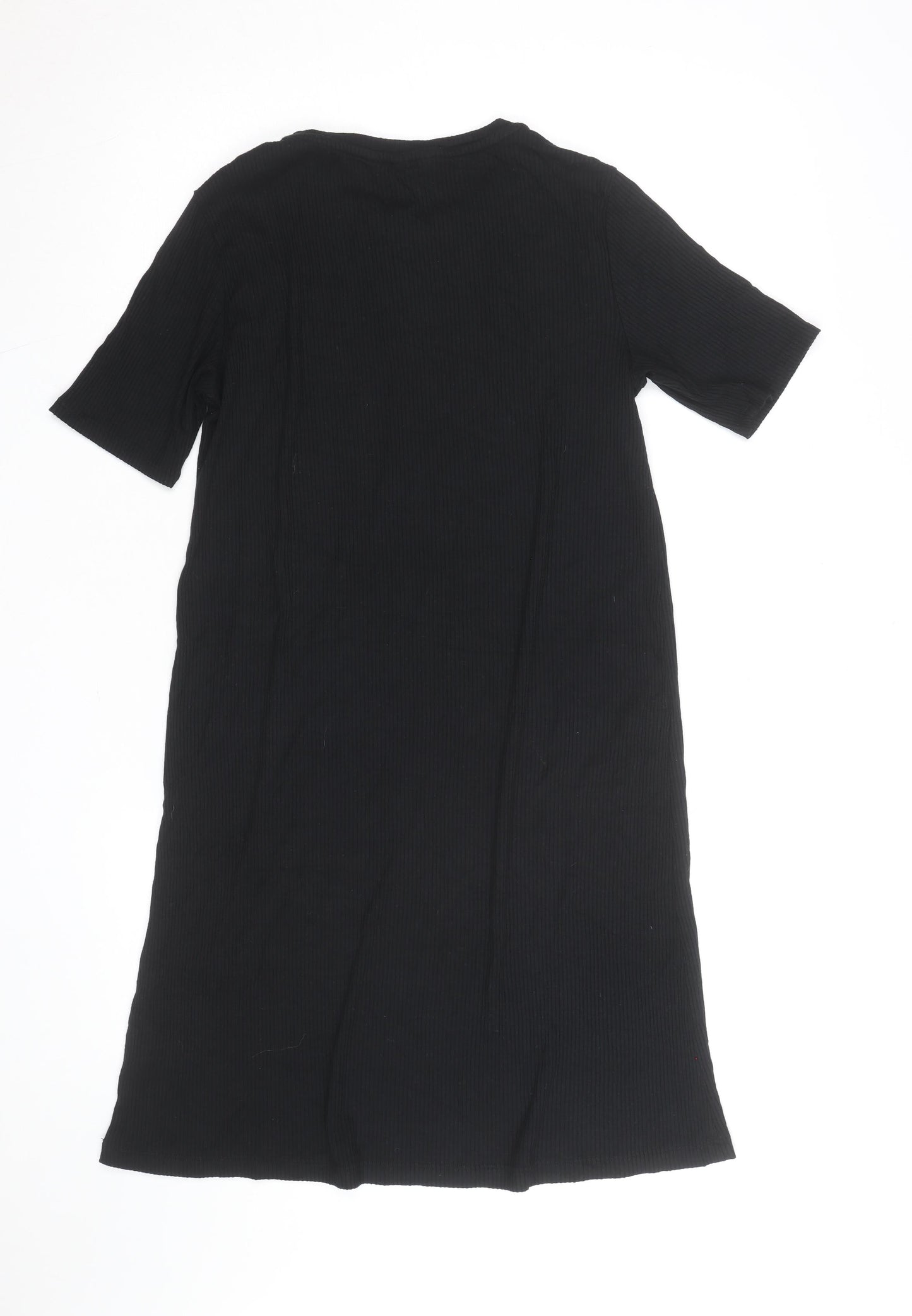 Bik Bok Women's Black Short Sleeve Viscose T-Shirt Dress Size S