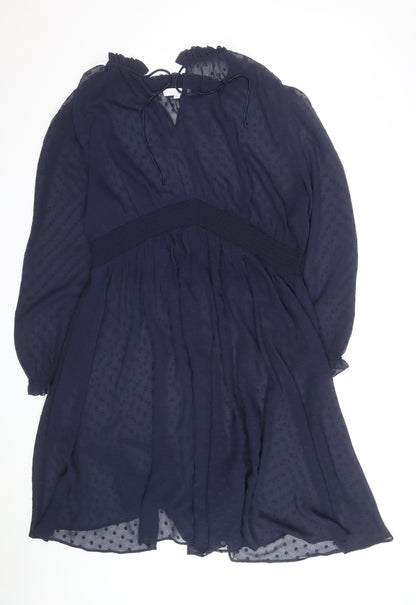 Joanna Hope Women's Blue Chiffon Fit & Flare Dress Size 20