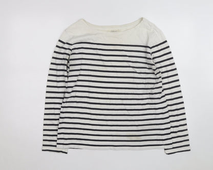 Seasalt Women’s Multicoloured Striped Cotton Sailor Shirt UK 14