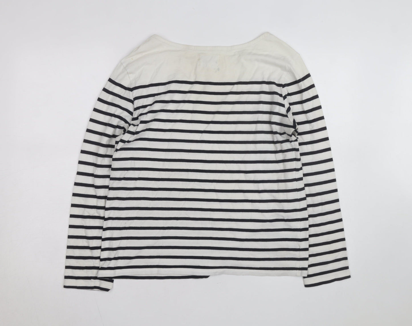 Seasalt Women’s Multicoloured Striped Cotton Sailor Shirt UK 14