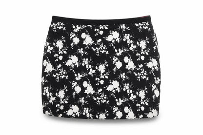 Oasis Womens Black Floral Short Pencil Skirt Size 16