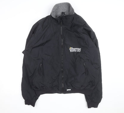 Bad Lands Men's Black XL Bomber Jacket Lined Outdoor Style