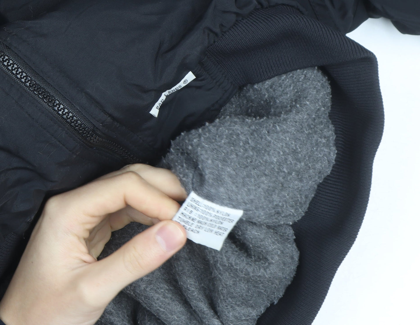 Bad Lands Men's Black XL Bomber Jacket Lined Outdoor Style