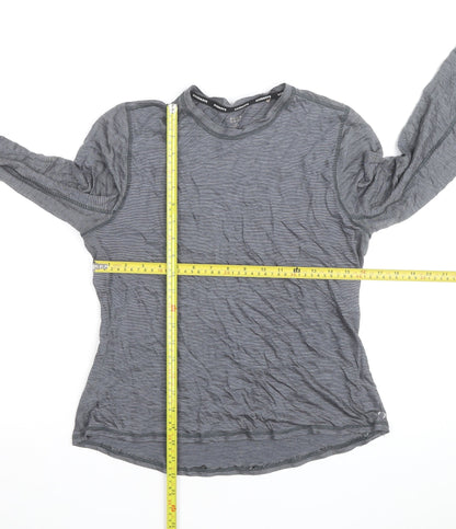 Marks and Spencer Goodmove Women's Grey Long Sleeve Activewear Top Size 12