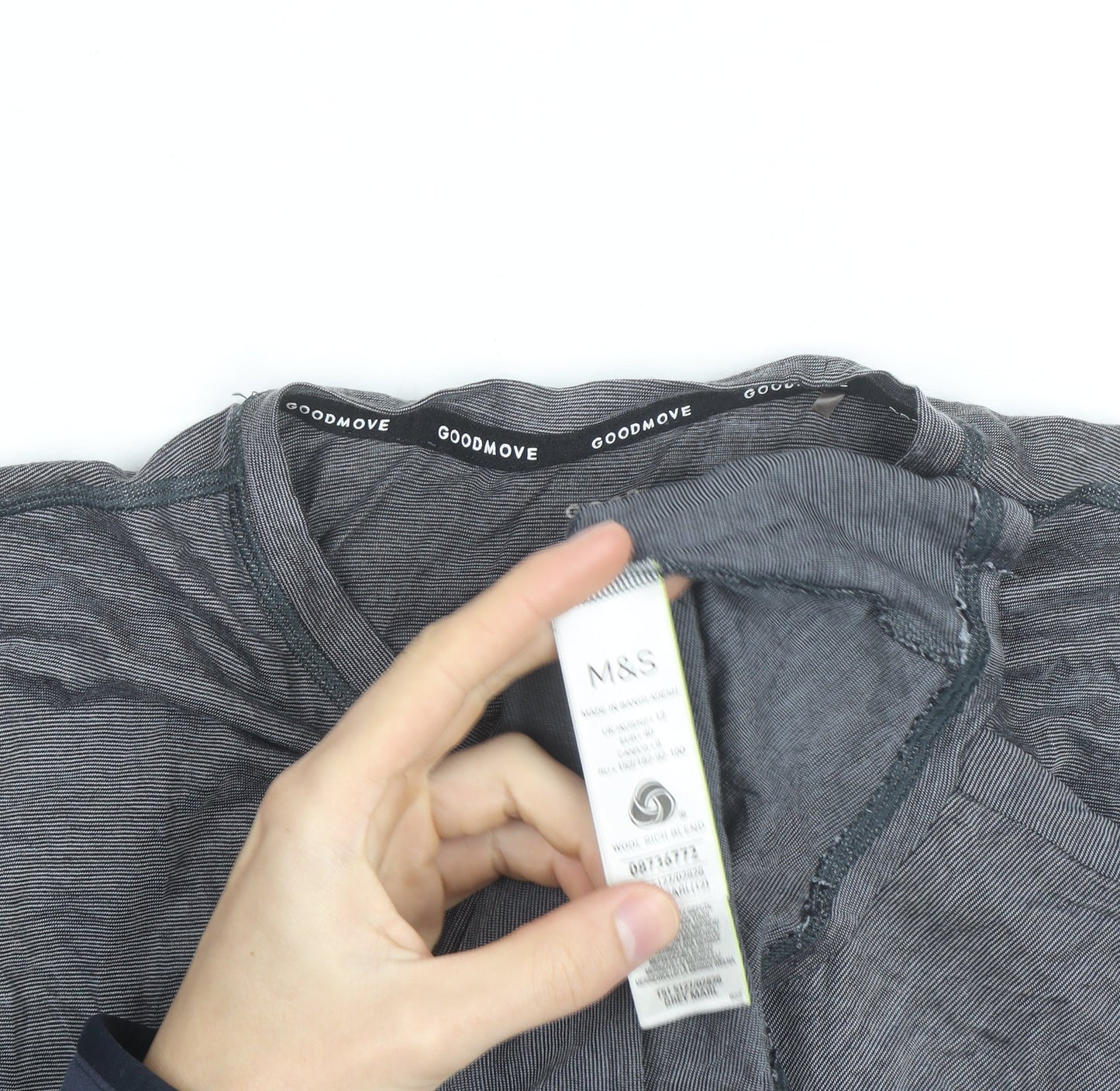 Marks and Spencer Goodmove Women's Grey Long Sleeve Activewear Top Size 12