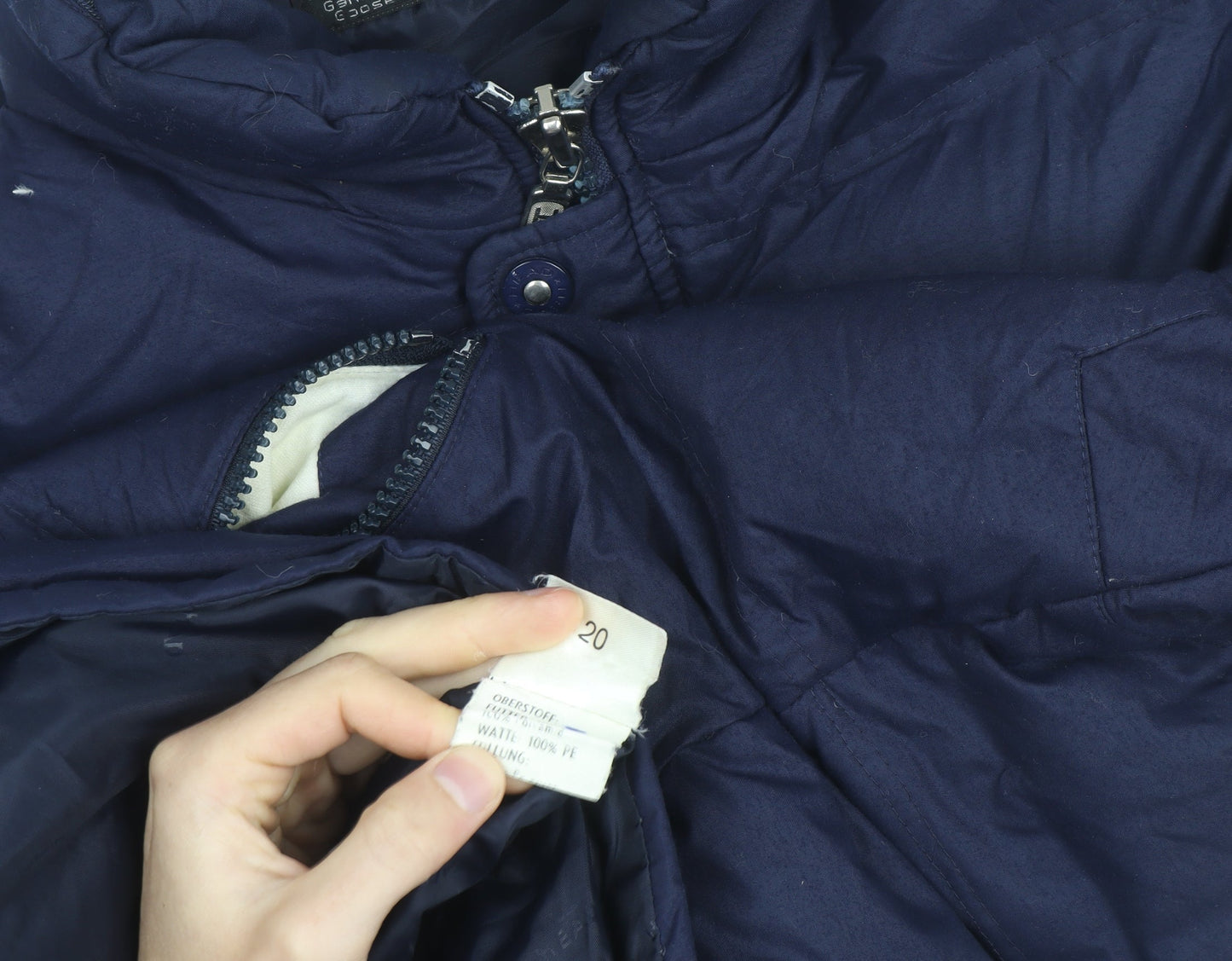 HEAD Men's Blue Puffer Jacket Size 50 Down Filled Winter Coat