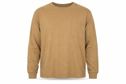 Marks & Spencer Men's Brown 2XL Long Sleeve Cotton Top