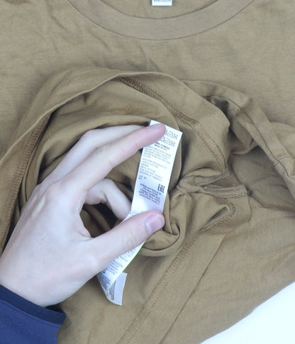 Marks and Spencer Men's Brown 2XL Long Sleeve Cotton Top