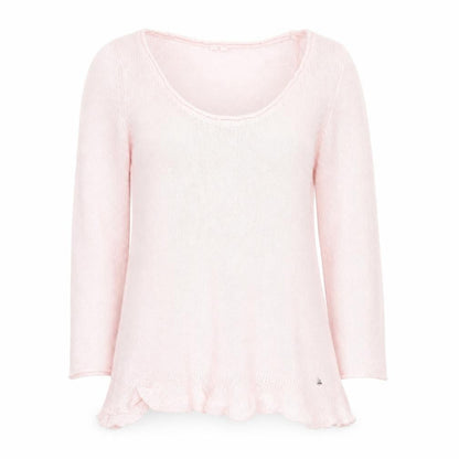 White Stuff Women's Pink Lightweight Scoop Neck Knit Jumper M
