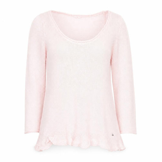 White Stuff Women's Pink Lightweight Scoop Neck Knit Jumper M