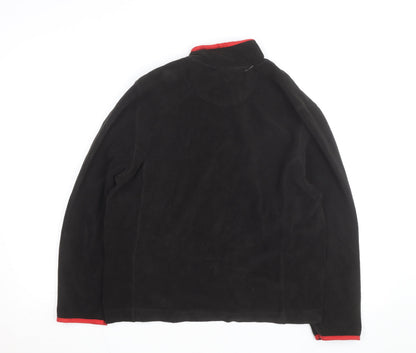 PB Sport Men's Black Fleece 1/4 Zip Pullover Sweatshirt Size L