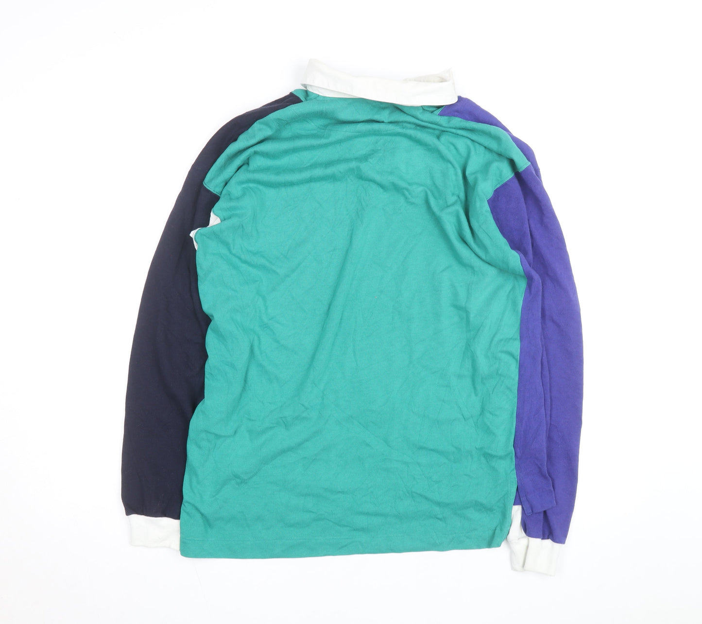 Fluid Men’s Multicoloured Long Sleeve Retro Rugby Shirt M
