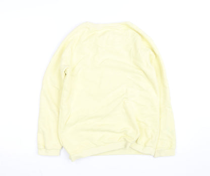FatFace Teens Yellow Lemon Sequin Pullover Sweatshirt 12 Slim