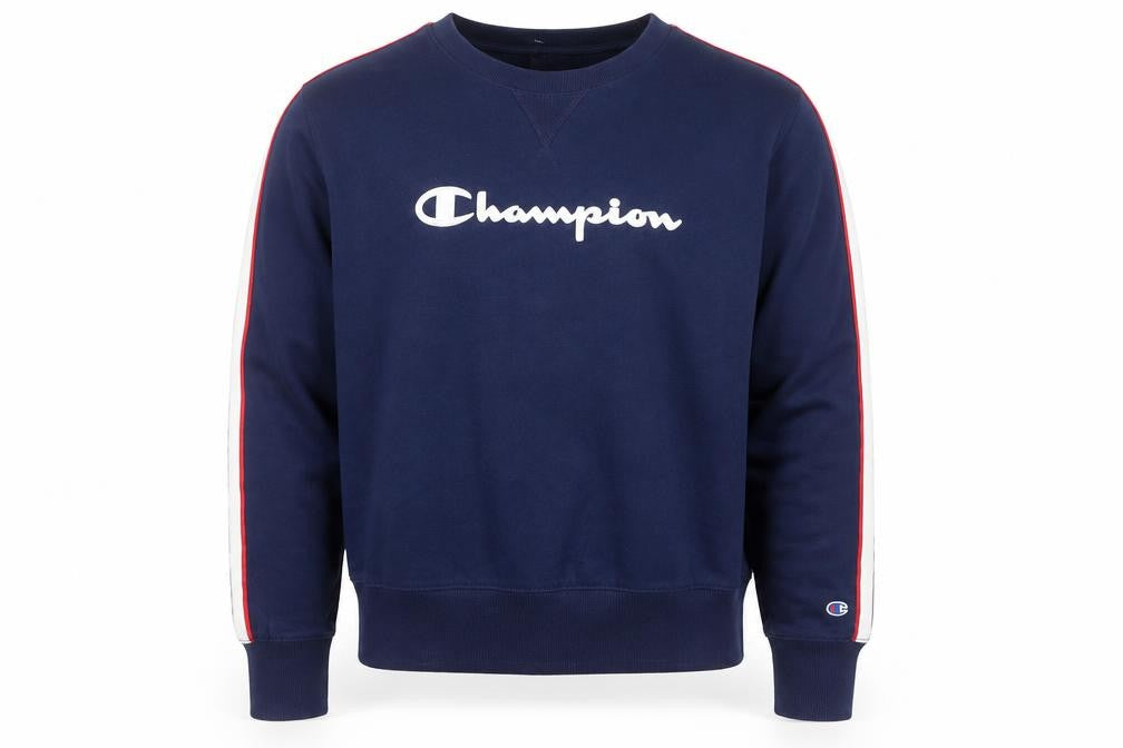 Champion Men's Blue Logo Pullover Sweatshirt Size M