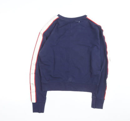 Champion Men's Blue Logo Pullover Sweatshirt Size M