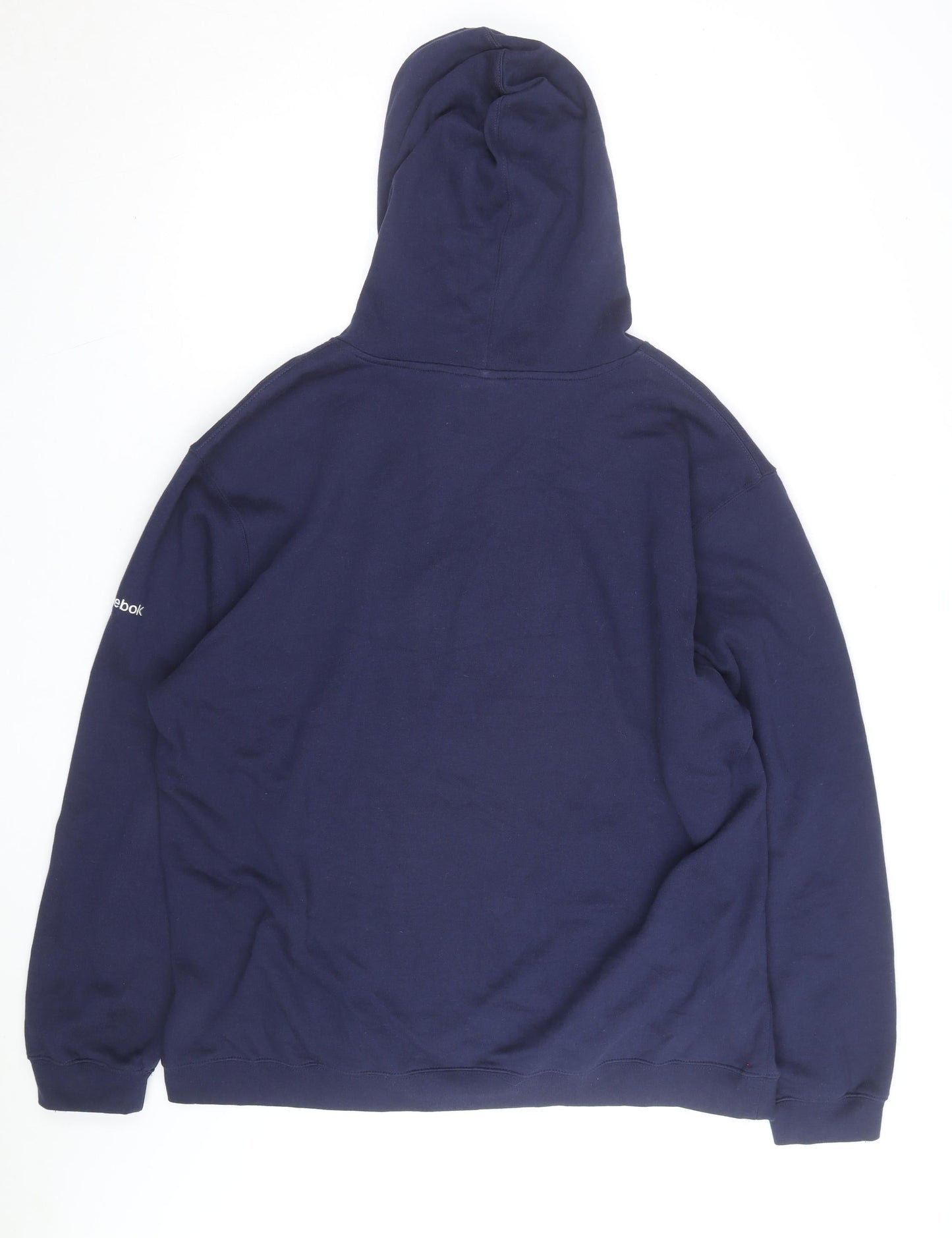 Reebok Men’s Blue XL Pullover Hoodie Sweatshirt Sports Graphic
