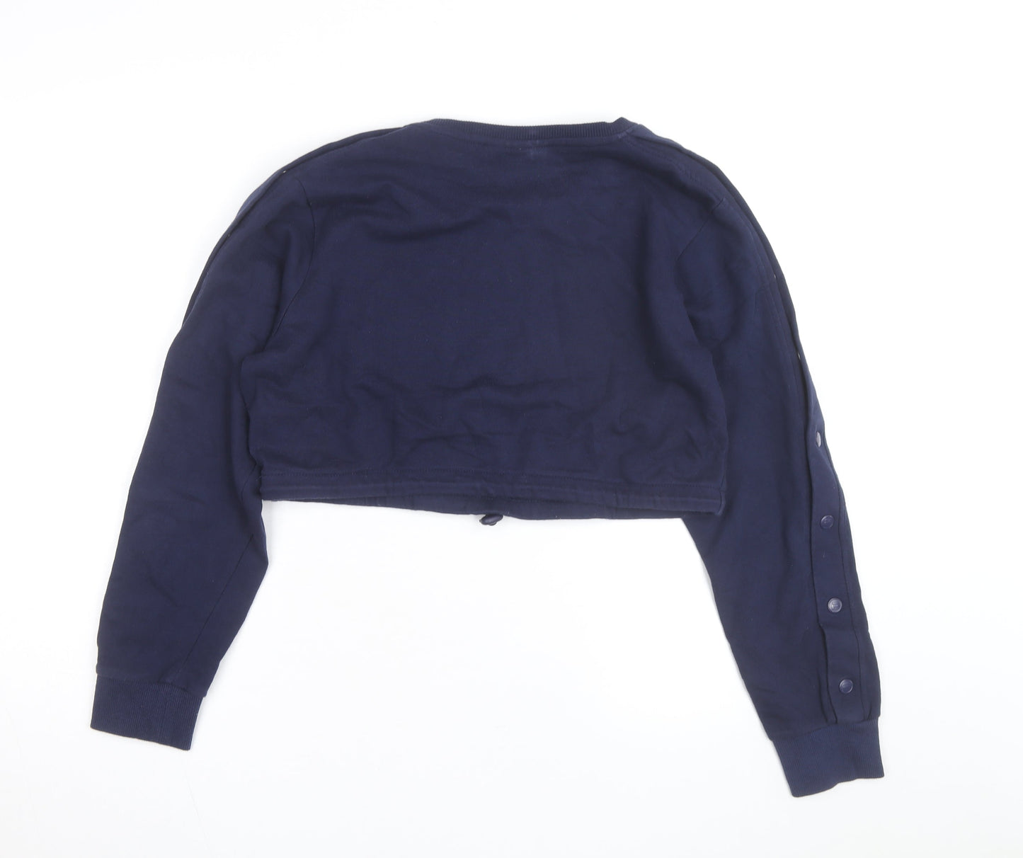 Fila Women's Navy Blue Cropped Pullover Sweatshirt Size L