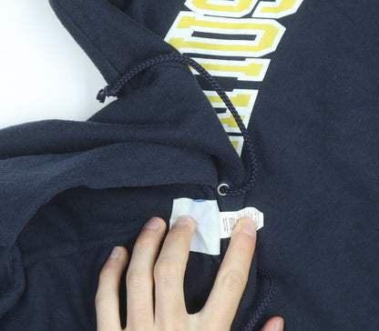 Champion Men's Blue Pullover Hoodie Small Saint Ignatius Graphic