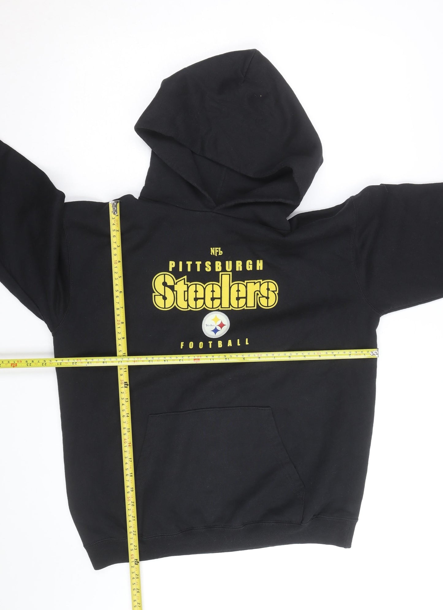 NFL Men's Black Pittsburgh Steelers Pullover Hoodie Size M