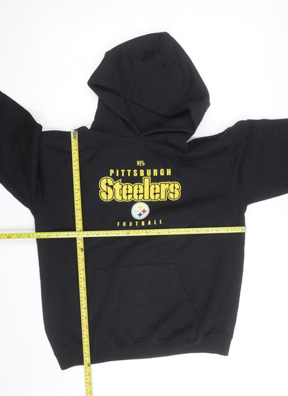NFL Men's Black Pittsburgh Steelers Pullover Hoodie Size M