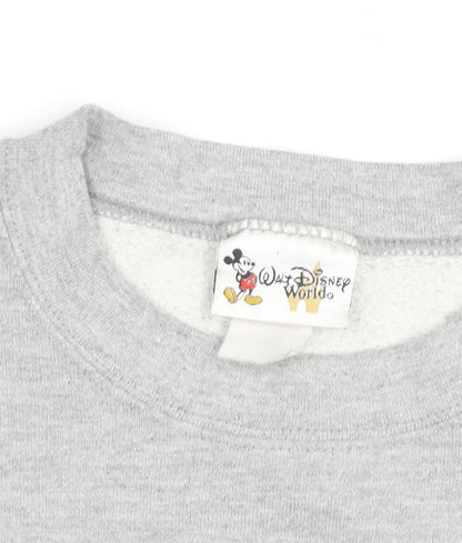 Disney Men Grey 2002 Winnie the Pooh Crew Neck Sweatshirt L