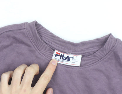 FILA Men's Purple Crew Neck Sweatshirt Size M Classic Pullover