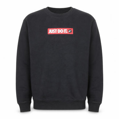 Nike Men Black Just Do It Graphic Pullover Sweatshirt S