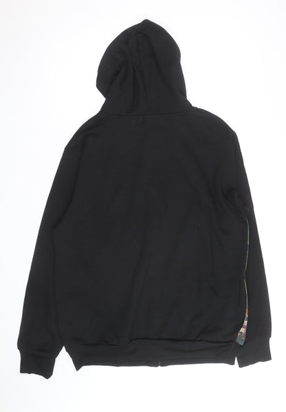 Star Wars Teen Black Full Zip Hoodie L Movie Graphic Sweatshirt