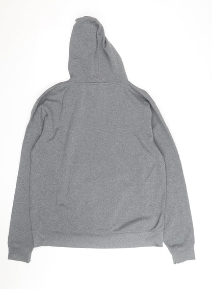 Bauer Mens Grey Cotton Blend Pullover Hockey Hoodie Size L
